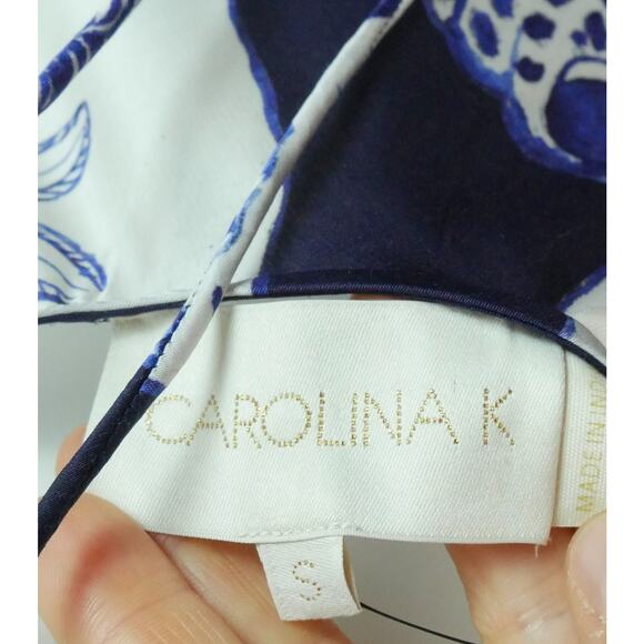 Carolina K Felicity Seashell Satin Maxi Slipdress Size Small NWT Resort Luxury - Picture 9 of 14